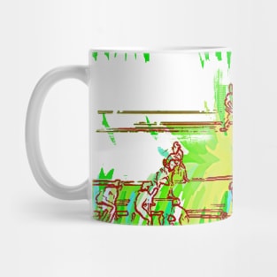 Cricket Bring it fielding attack Art j2 Mug